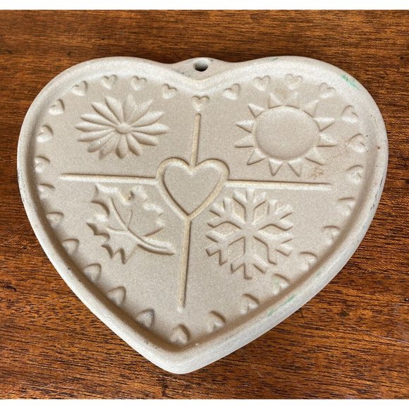 The Pampered Chef Kitchen Pampered Chef Clay Pie Cookie Mold Seasons Of The Heart 997 Family